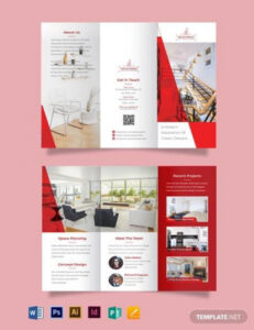 custom interior design company brochure template excel