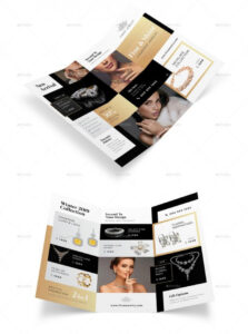 custom luxurious jewelry store brochure template example