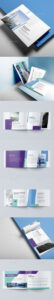 custom minimalist financial services brochure template word