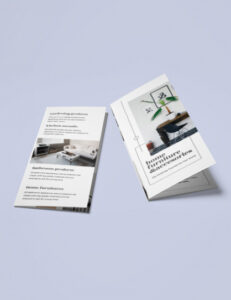 custom modern furniture store brochure template example