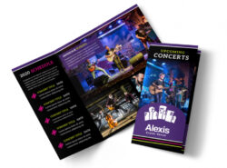 custom modern music school brochure template word