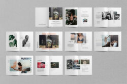 custom stylish photography portfolio brochure template word