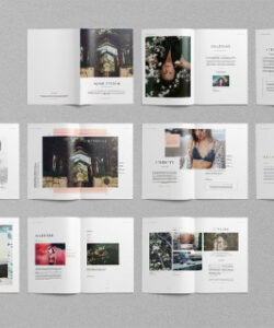 custom stylish photography portfolio brochure template word