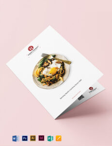 editable food and beverage brochure template sample