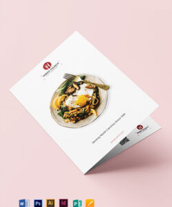 editable food and beverage brochure template sample