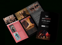 editable modern dance school brochure template excel