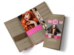 editable modern health and beauty brochure template