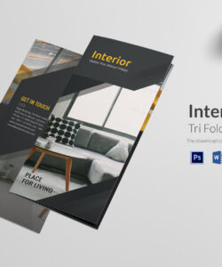 editable stylish furniture showroom brochure template doc