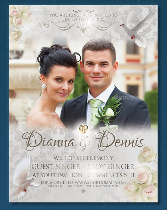 Stylish Wedding Planning Brochure Template