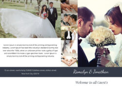 editable stylish wedding planning brochure template excel