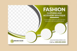 free custom luxurious fashion accessories brochure template pdf