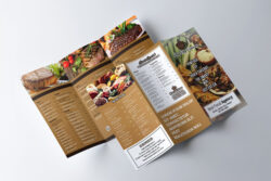 free custom restaurant menu brochure template word