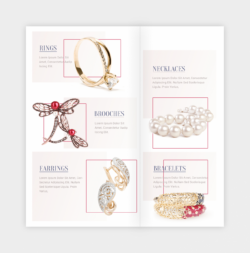 free custom stylish handmade crafts brochure template pdf