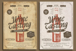 free custom stylish wine tasting brochure template word