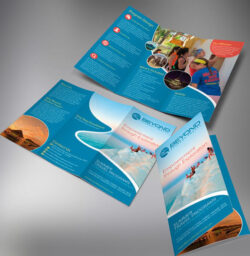 free editable modern travel agency brochure template