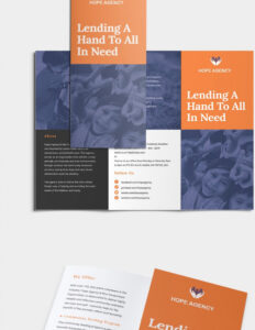 free editable nonprofit organization fundraising brochure template word