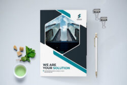 free editable professional company profile brochure template