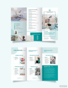 free editable professional home cleaning brochure template word