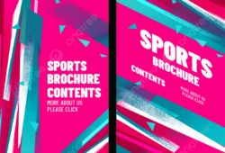 free editable professional sports club brochure template