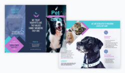 free editable professional veterinary clinic brochure template pdf