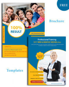 free editable school and education brochure template pdf