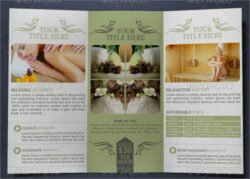 free editable stylish luxury spa brochure template doc