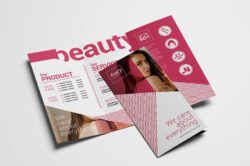 free editable stylish salon and spa brochure template pdf