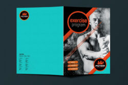 free  modern fitness training brochure template