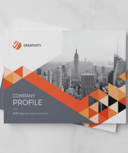 free printable professional company profile brochure template sample