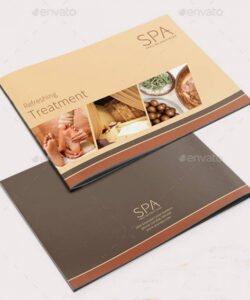 free printable stylish luxury spa brochure template example