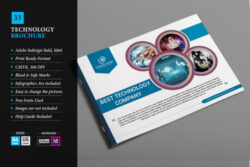 free printable technology startup brochure template doc