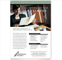 free  professional accounting firm brochure template sample