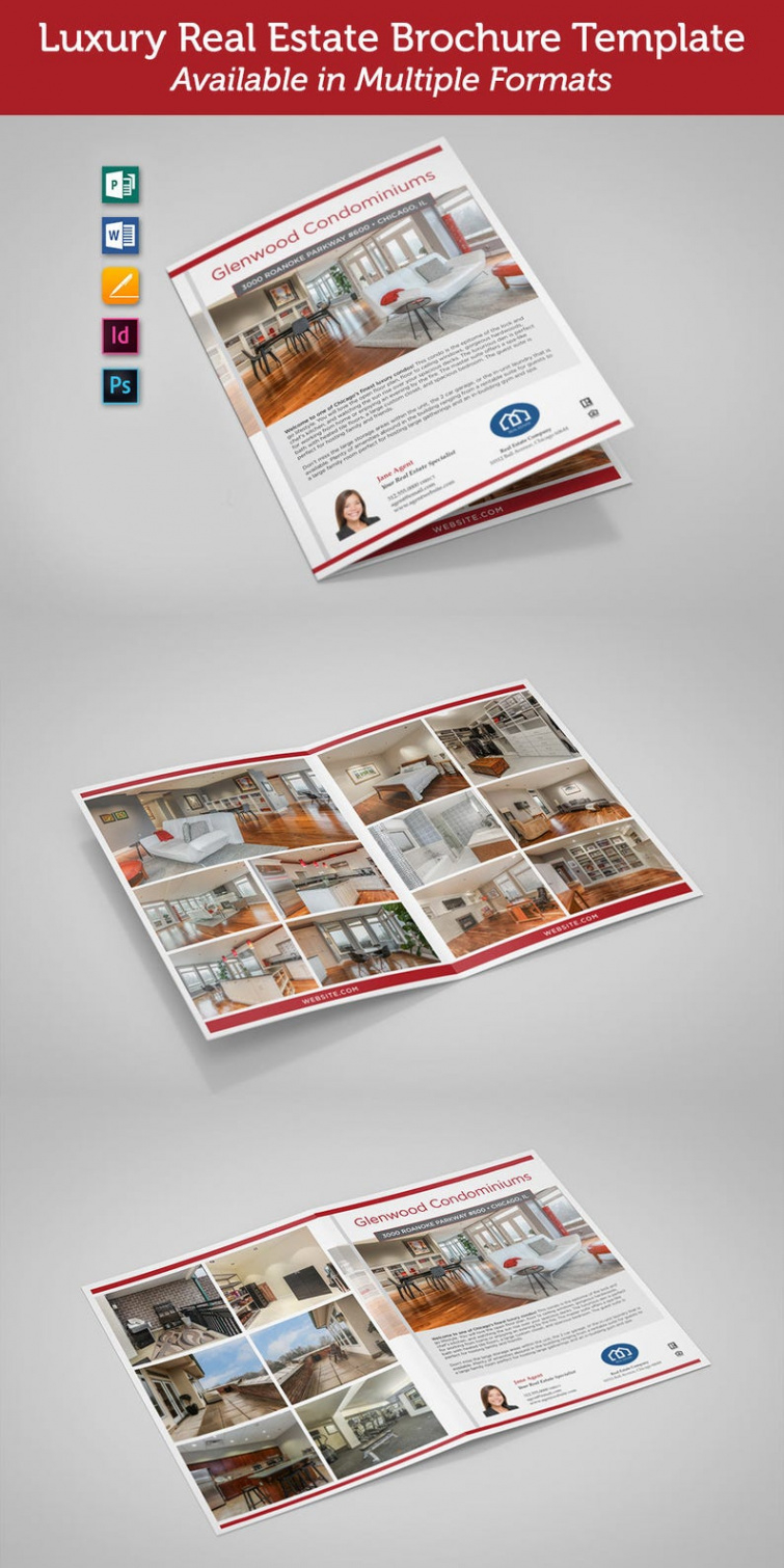 free sample luxury real estate brochure template excel