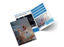 free sample modern dance school brochure template excel