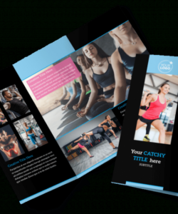 free sample modern fitness training brochure template