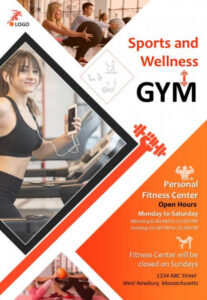 free sample modern fitness training brochure template example