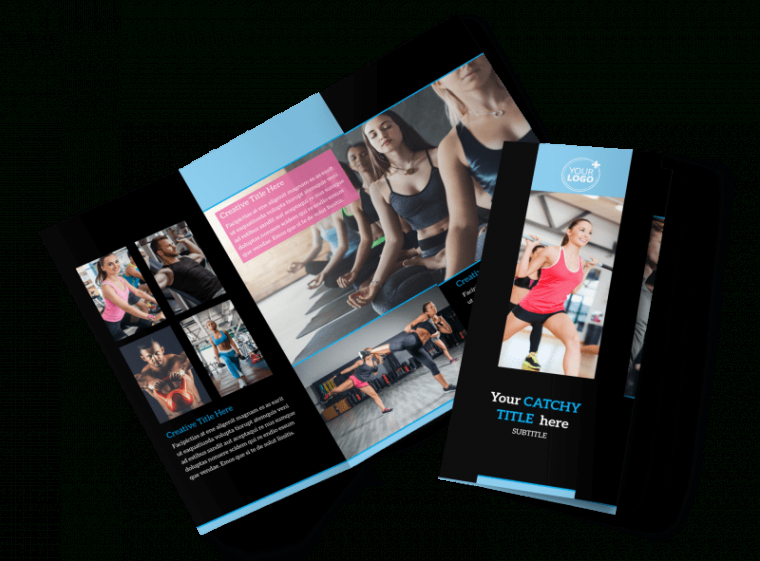 free sample modern fitness training brochure template