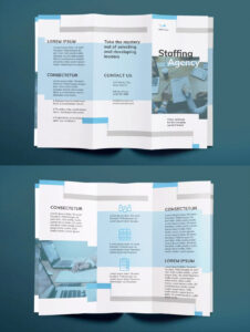 free sample professional employment agency brochure template