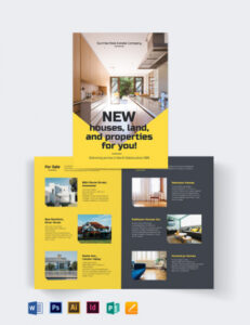 free sample professional real estate agency brochure template excel