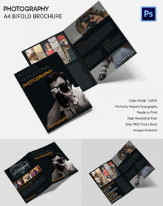 free sample stylish photography portfolio brochure template sample