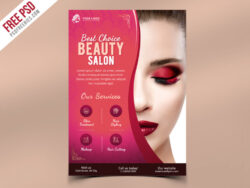 free sample stylish salon and spa brochure template pdf