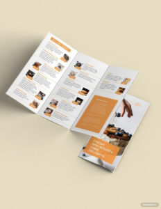 free  stylish bakery and cafe brochure template