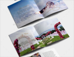 free  stylish wedding planning brochure template sample