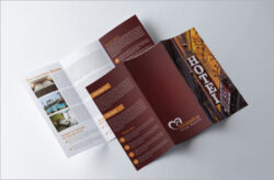 luxurious hotel amenities brochure template word