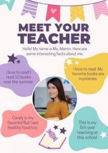 meet the teacher brochure template excel