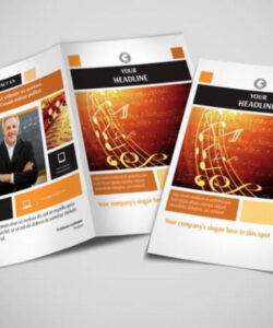 modern music school brochure template sample