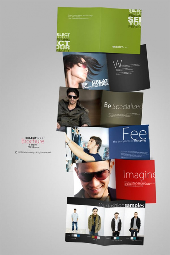 printable modern retail fashion brochure template excel