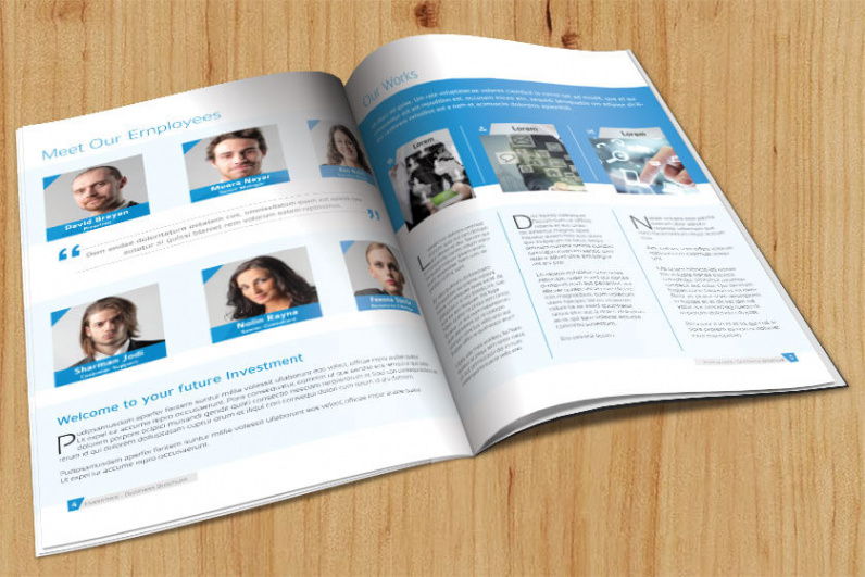 Professional Investment Firm Brochure Template