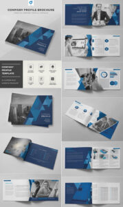 professional company profile brochure template sample