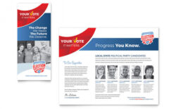 sample informative political campaign brochure template excel